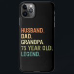 Husband dad grandpa 75 year old 75th birthday men iPhone 11Pro max hoesje<br><div class="desc">Husband dad grandpa 75 year old men birthday outfits for dad and grandpa from grandkidkids kids son daughter wife</div>