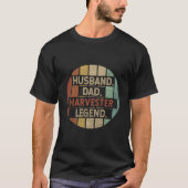 Husband Dad Harvester Legend T-shirt (Voorkant)