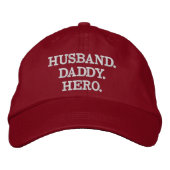 Husband Dad Hero Embroized Pet (Voorkant)