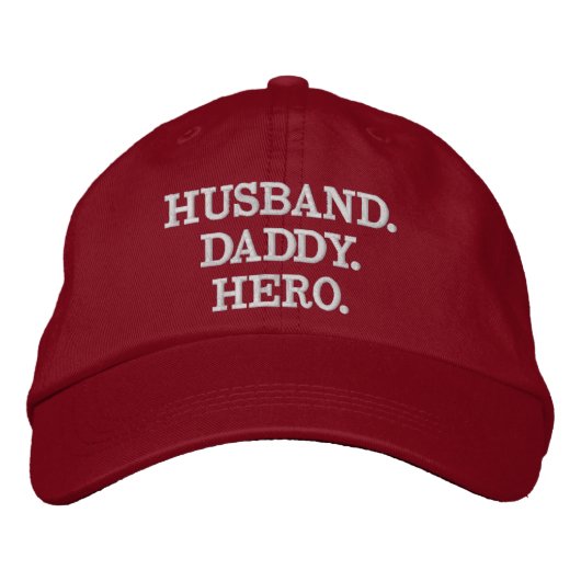 Husband Dad Hero Embroized Pet (Voorkant)