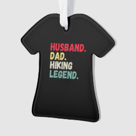 Husband dad hiking legende retro Kerstannament Ornament