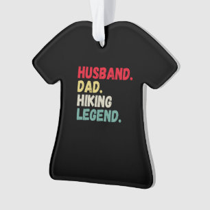 Husband dad hiking legende retro Kerstannament Ornament