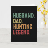 Husband Dad Hunting Legend Hunter Kaart (Gele Bloem)