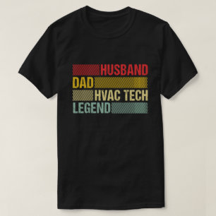 Husband Dad HVAC Tech Legend Funny HVAC Technicia T-shirt