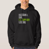 Husband Dad I T Support Legend Network Admin  Offi Hoodie (Voorkant)