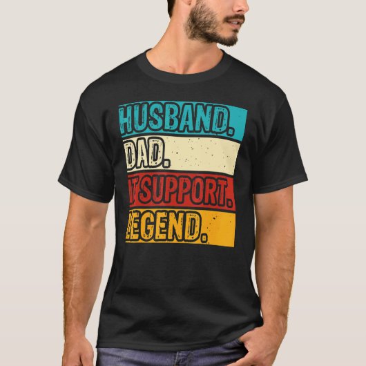 Husband Dad IT Support Legend IT Support Tech Mens T-shirt (Voorkant)