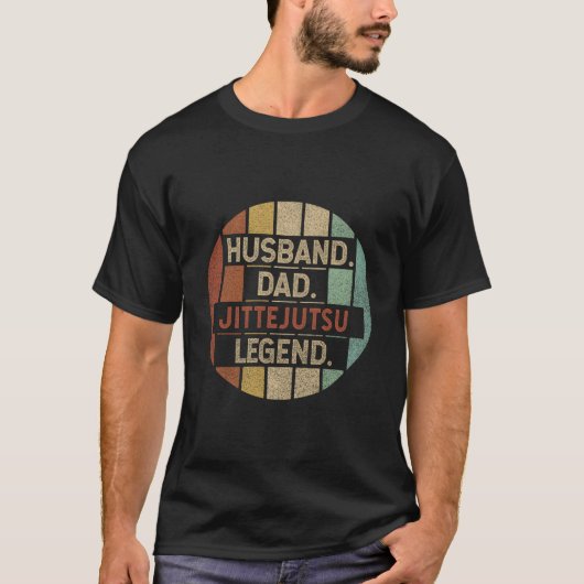 Husband Dad Jittejutsu Legend T-shirt (Voorkant)