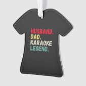 Husband dad karaoke legende  aangepast ornament (voorkant)