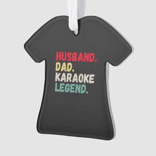 Husband dad karaoke legende aangepast ornament (voorkant)