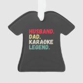 Husband dad karaoke legende aangepast ornament (voorkant)