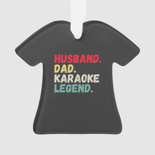 Husband dad karaoke legende  aangepast ornament (voorkant)