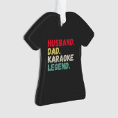 Husband dad karaoke legende  aangepast ornament (voorkant)