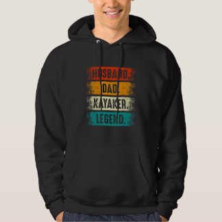 Husband Dad Kayaker Kayaking Kayak Paddling Boati Hoodie