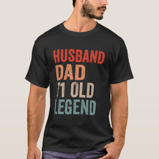 Husband Dad Legend 71St 71 Fathers Day T-shirt