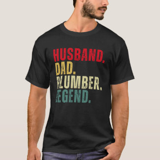 Husband Dad Plumber Legend T-shirt