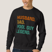 Husband Dad Pool Guy Legend  2 Trui (Voorkant)