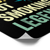 Husband Dad Pot Smoking Legend Weed Dad Smoker Fat Poster (Hoek)