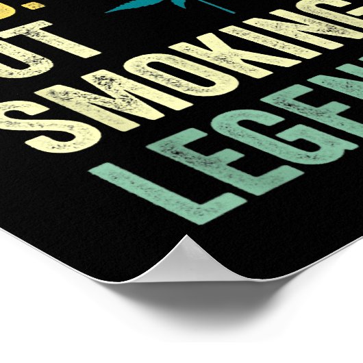 Husband Dad Pot Smoking Legend Weed Dad Smoker Fat Poster (Hoek)