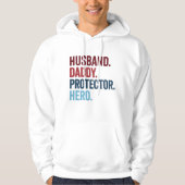 Husband Dad Protector Hero Hoodie (Voorkant)