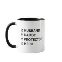 Husband Dad Protector Hero Vaderdag Gift