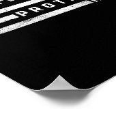 Husband Dad Protector Hero Vaderdag US Flag Poster (Hoek)