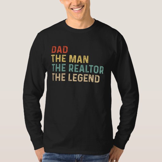 Husband Dad Realtor Legend T-shirt (Voorkant)