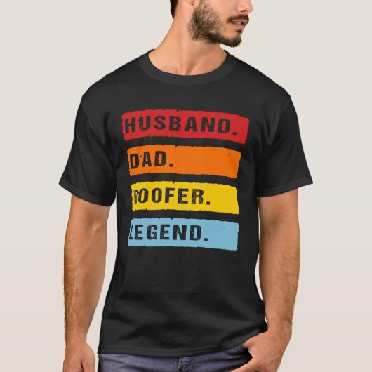 Husband Dad Roofer Legend Father s Day Roofing Dad T-shirt (Voorkant)