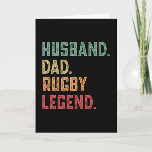 Husband Dad Rugby Legend sport Kaart (Voorkant)