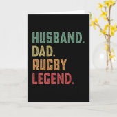 Husband Dad Rugby Legend sport Kaart (Gele Bloem)