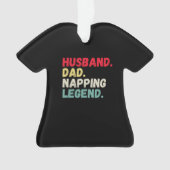 Husband dad schilderende legende grappige retro ke ornament (voorkant)