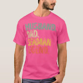 Husband Dad Seaman Legend Funny Father'S Day T-shirt (Voorkant)