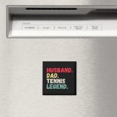 Husband dad tennis legende  retro grappig magneet (Insitu (Vaatwasser))