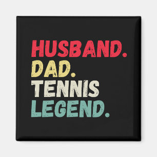 Husband dad tennis legende  retro grappig magneet