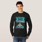 Husband Dad Trading Legend Stock Forex Crypto T-shirt (Voorkant volledig)