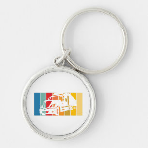 Husband Dad Trucker Legend Funny Truck Driver Truc Sleutelhanger