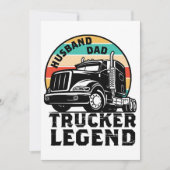 Husband Dad Trucker Legend Kaart (Voorkant)