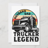 Husband Dad Trucker Legend Kaart (Achterkant)