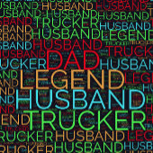Husband Dad Trucker Legend T-shirt