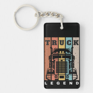 Husband Dad Trucker Legend Truck Sleutelhanger