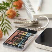 Husband Dad Trucker Legend Truck Sleutelhanger (Voorkant Rechts)