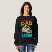 Husband Dad Trucker Legend Trui (Voorkant volledig)