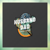 Husband Dad Vissen Legend Raamsticker (Vel 3)