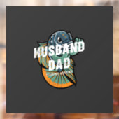 Husband Dad Vissen Legend Raamsticker (Vel 2)
