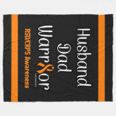 Husband Dad Warrior.. RSD/CRPS Fleece Blanket Deken (Voorkant (Horizontaal))