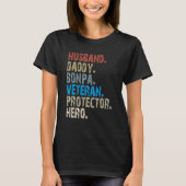 Husband Daddy Bonpa Veteran Protector Hero T-shirt (Voorkant)