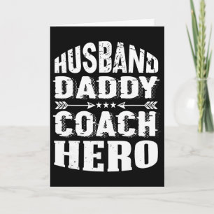 Husband Daddy Coach Held Trainer Voetbalcoach Supe Kaart