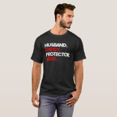 Husband Daddy Protector Hero T-shirt (Voorkant volledig)