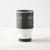 Husband Definitie Modern Grijs Typografisch Leuk Reisbeker (Center)