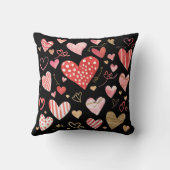 Husband Definitie Script Rode Liefde Hart Kussen (Achterkant)