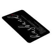 Husband Definition Chic Script Love Heart Magneet (Rechterzijde)
